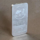 SilverTowne 10 Troy ounces Fine Silver .999 Prospector Bar, with green pouch