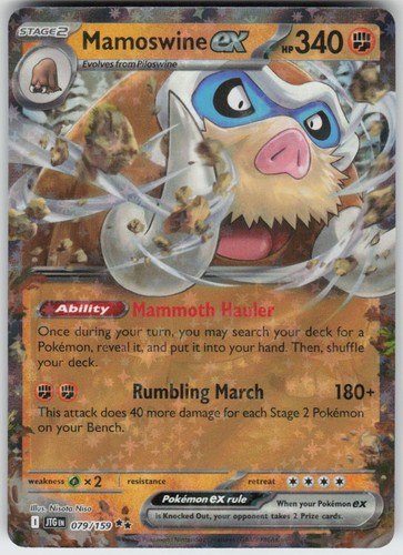 Mamoswine ex 079/159 Double Rare Journey Together Near Mint