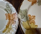 Vintage Franciscan October Fall Leaves) Pattern 10.5" (2), 8"(1) Plates Chipped — photo 7