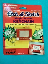 Vintage 90's ✨️ETCH A SKETCH Keychain✨️ Basic Fun~ NIP