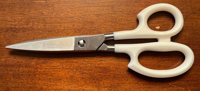 Cutco Pearl White  Kitchen Scissors, Take Apart Shears #77 KI 