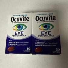 Bausch + Lomb Ocuvite Eye Performance Vitamin Mineral Supplement 2 Pack Exp11/25