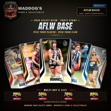 2026 Select AFLW Footy Stars Base Set - Pick Your Card (UPDATED 15/09/2026)