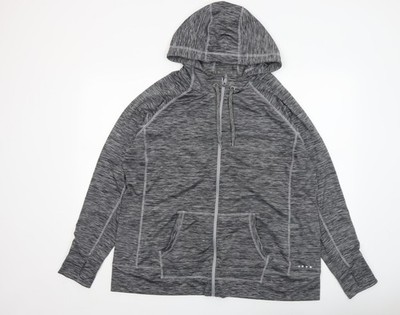 Matalan Damen Hoodie grau durchgehender Reißverschluss XL Polyestermischung