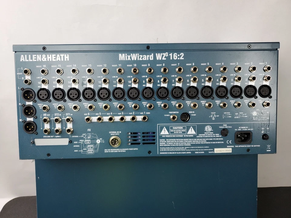 Allen & Heath MixWizard WZ3 16:2 Rack Mountable Mixing Console - Image 3 of 4