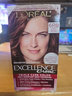 	Excellence Creme Hair Color 6RB Light Reddish Brown 1 Pack	