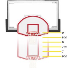 Bison 6-in-1 Adjustable Easy-Up Youth Basketball Goal, New