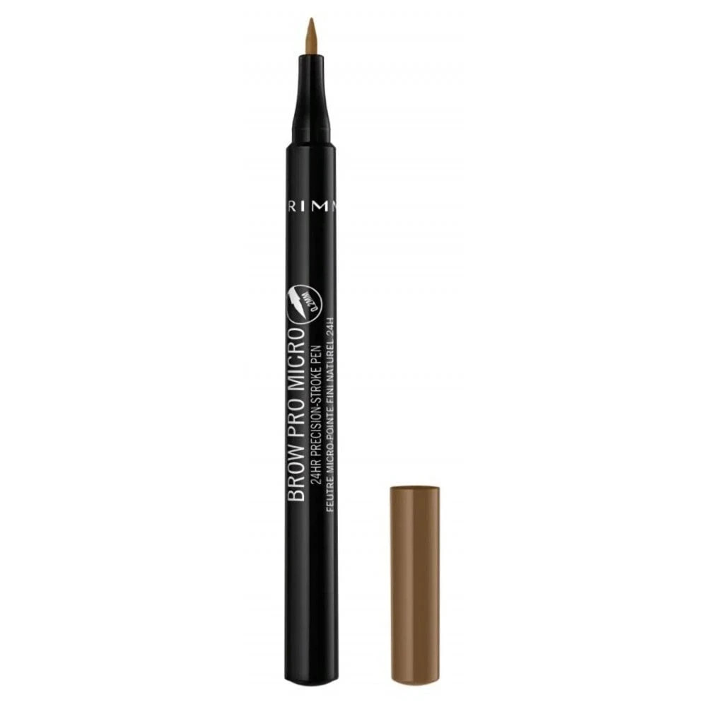 Rimmel London Brow Pro Micro 24HR Precision-Stroke Pen, Microfilling Felt Tip, Blonde, 1 ml - Image 2