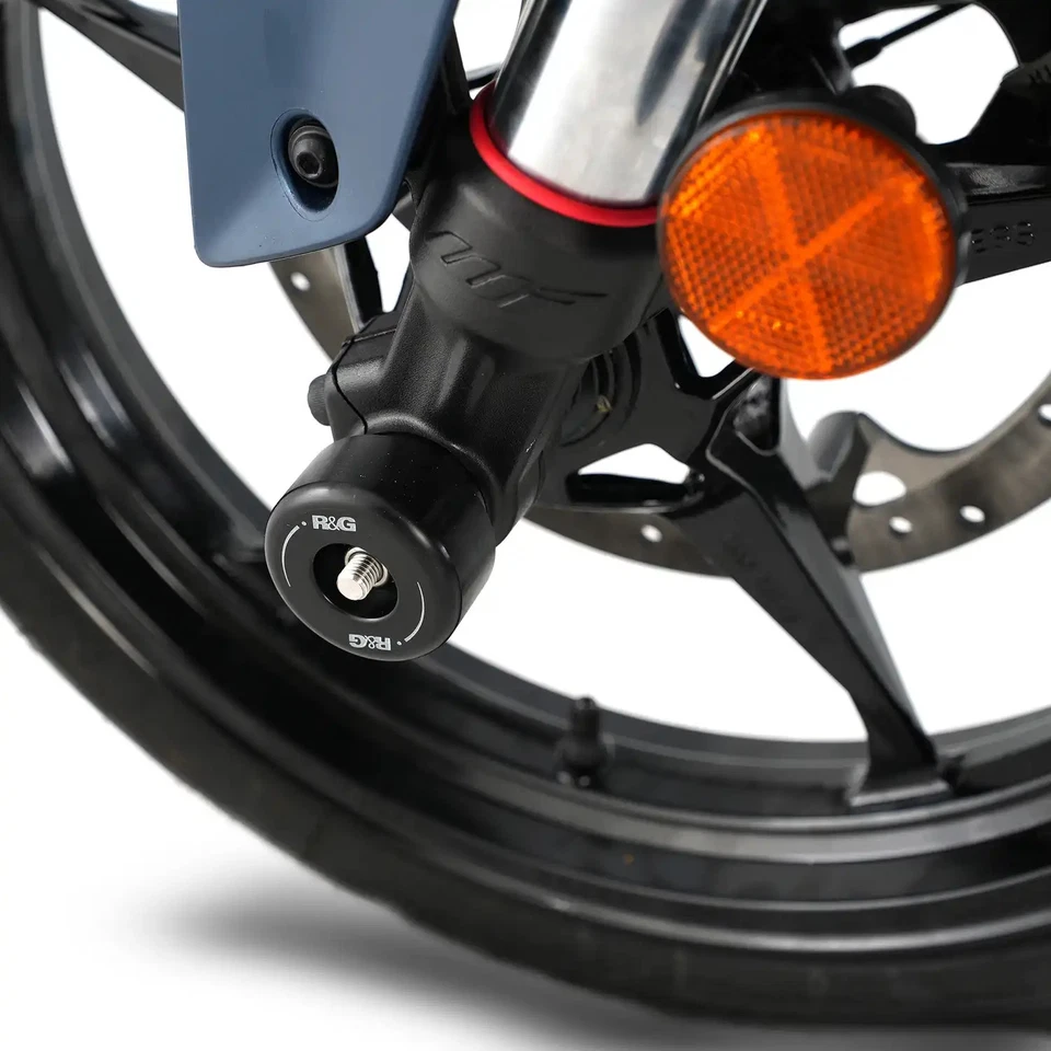R&G PAIR FORK PIN PROTECTORS FOR KTM RC 200 2022 > 2025 BLACK FP0268BK - Image 2 of 4