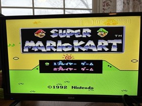 Nintendo Super Famicom SFC Console BOX &2 games  Mario Kart Super Mario All Star