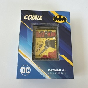 Batman #1 Comic Book Cover 1oz Silver Coin DC Action Comix Niue