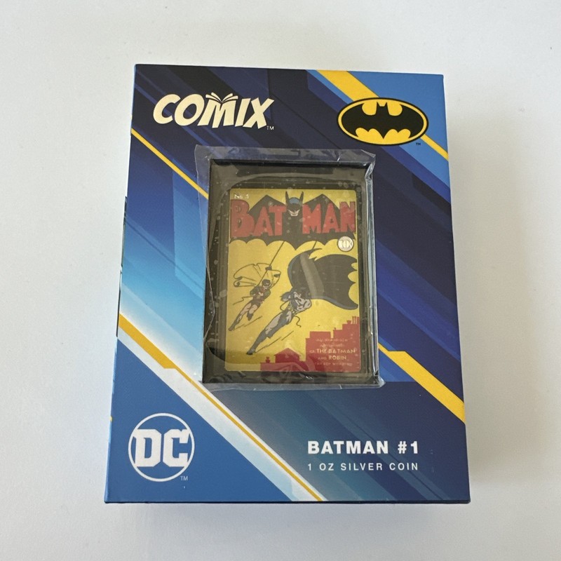 Batman #1 Comic Book Cover 1oz Silver Coin DC Action Comix Niue