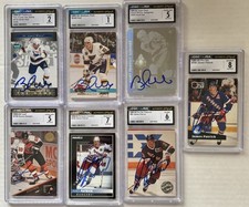 James Patrick & Brett Hull 7 Graded Cards Autograph  Hockey Lot