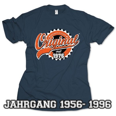 T-Shirt Geburtstag 18 30 40 50 60 70 Jahre Geschenk Jahrgang 1956-1996 Original