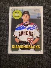 2018 Topps Heritage Signed Matt Koch Card Arizona Diamondbacks #615