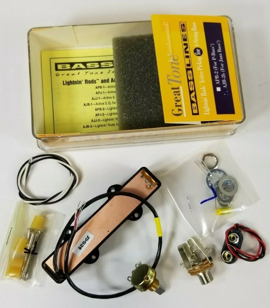 Seymour Duncan AJB-2 Basslines Lightnin' Rods Active Jazz Bass Bridge Pickup