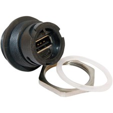Conec 17-200001 Presa USB 2.0 Tipo A IP67 Montata Su Pannello Plastica Nera