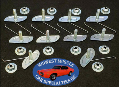 Ford 3/4-1 1/2 Body Fender Door Quarter Trim Moulding Molding Clips Nuts 10p C - Foto 6