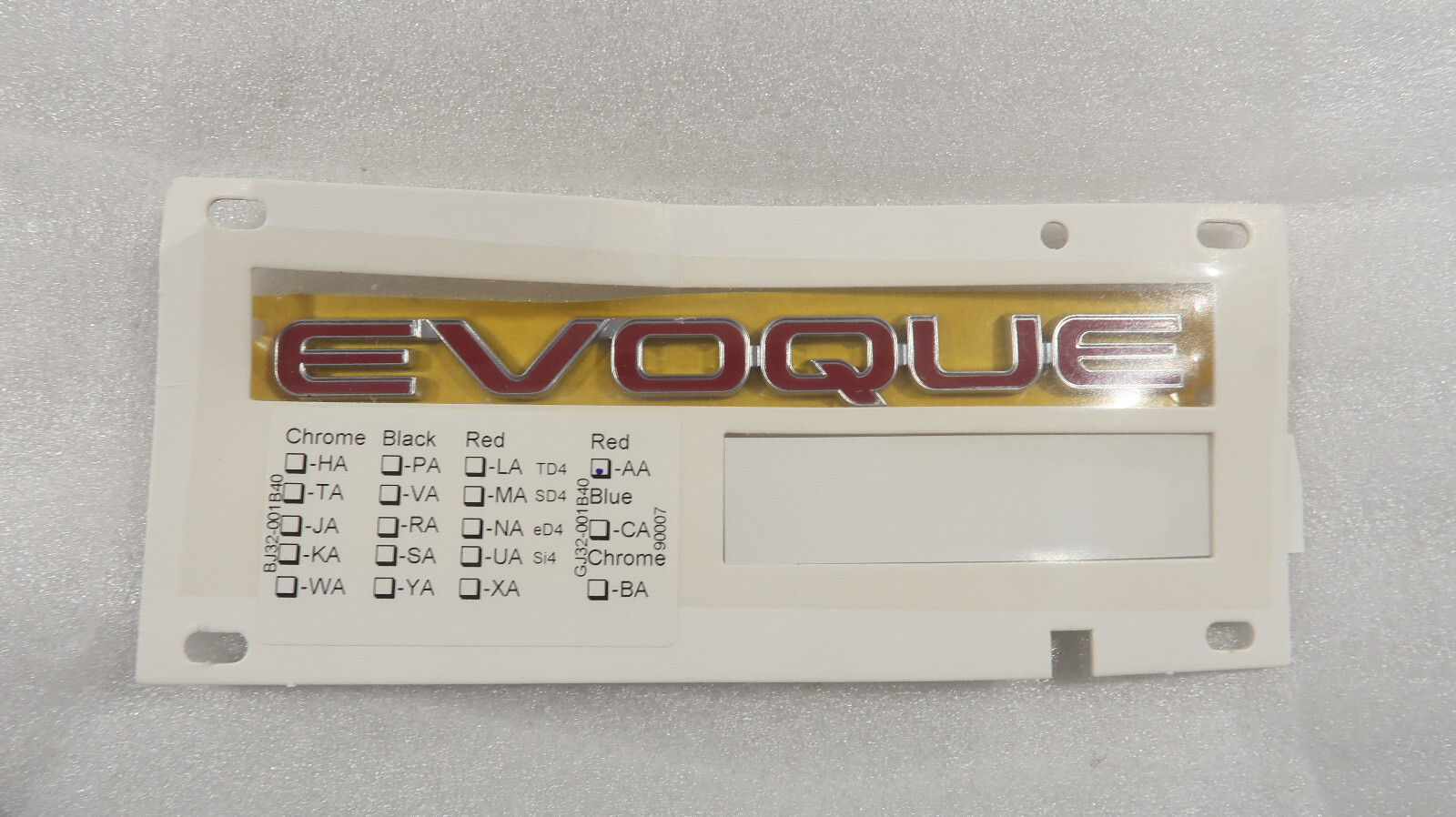 OEM | NEW | 2016 -- 2019 Range Rover EVOQUE Emblem Nameplate Badge # ...