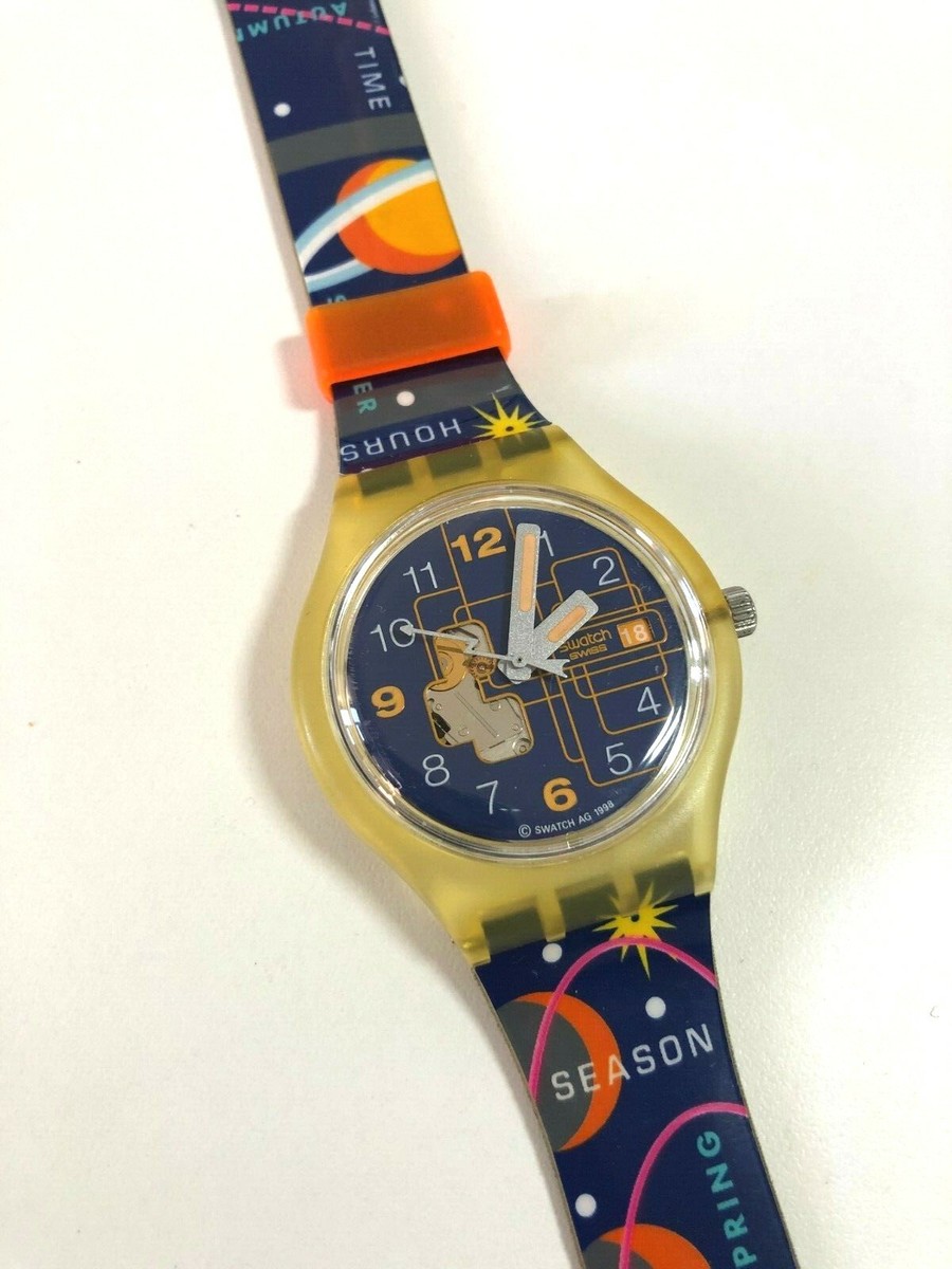 SWATCH AUTOQUARTZ - STK404 LABIRINTO - KINETIC NEW BATTERY