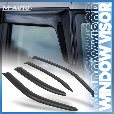Tape-On Window Visor Shade Vent Wind Deflector for 96-03 Mercedes-Benz E-Class
