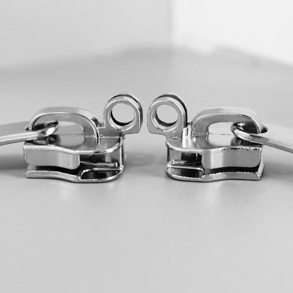 5 Pairs 5# 8# 10# Zipper Puller Head with Keyhole Metal Slider Nylon Lock Zips - Image 4 of 4