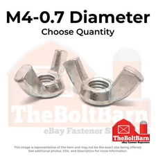 M4-0.7 Stainless Steel Wing Nuts (Choose Qty)