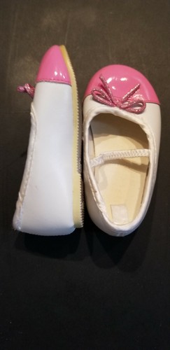 h&m Infant Girls Dress Shoes Size 3 Easter Pink White Ballet Mary Jane - Picture 5 of 6