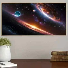 Planetary Landscape Poster Print Wall Art Canvas Painting Home Decor
