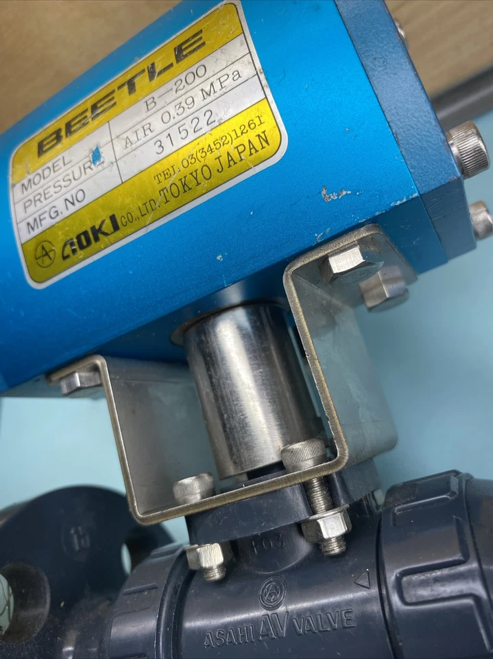 Válvula de bola Asahi EPDM,DN15 PN16 con actuador neumático Beetle B-200 Foto 2 de 4