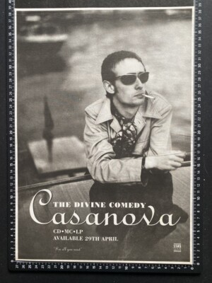 DIVINE COMEDY - CASANOVA - 1996 VINTAGE POSTER SIZE ADVERT 