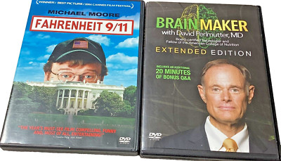 Fahrenheit 9/11: Michael Moore DVD 2004, Brain Maker: David P. DVD 2015