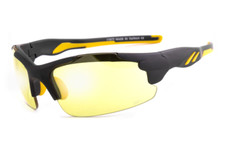 Men Fashion Sport Wraparound 100 UV400 Sunglasses "YELLOWSTONE -ANSI Z87 "