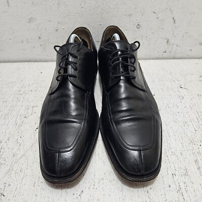 Mens size 12 Mezlan black lace up shoes Mezlan Mens Black Lace-up Oxford Leather Dress Shoes – The  main image 3