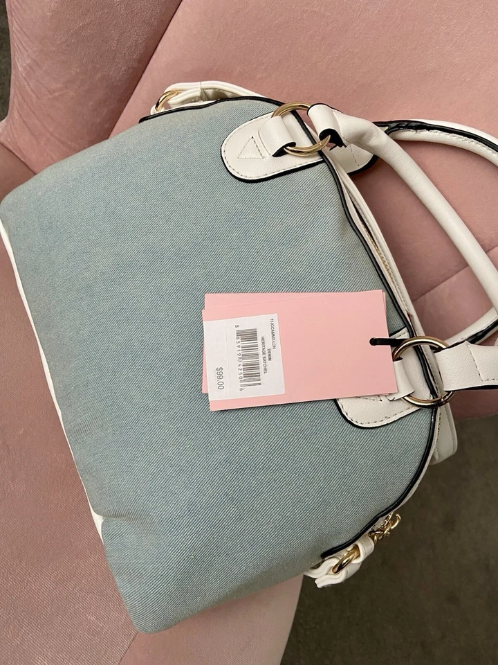 Bolso Satchel Juicy Couture Heritage Denim Foto 3 de 3