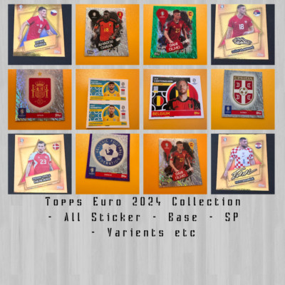 2024 Topps Euros Sticker Collection - Base - Inserts - SP -Legends Parallels etc