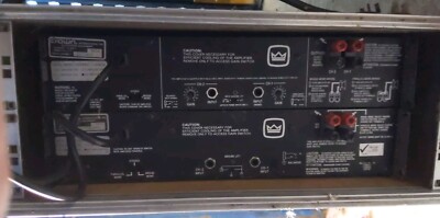 one AMCRON Macro-Tech 1201 Power Amplifier also lower 601