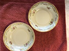 Two Hand Painted China Dessert Bowls