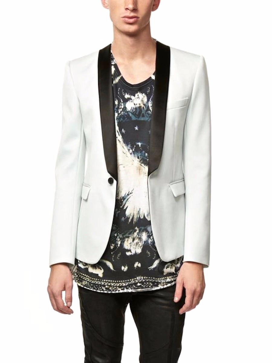 UltraRare & Great Balmain SS12 Campaign Ad Mint Silk Collar Wool