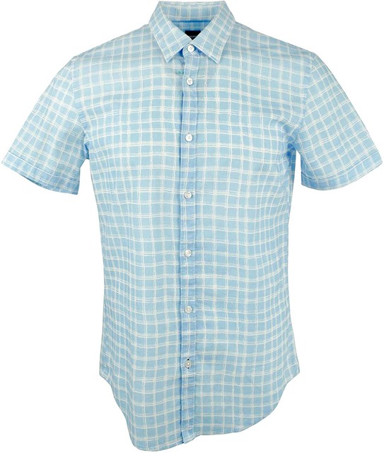 hugo boss blue shirt