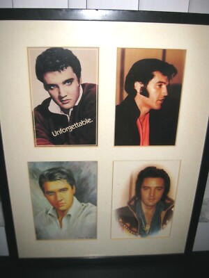 Collage of 4 Elvis Presley Pictures Memorabilia ~ Great Collectors Item