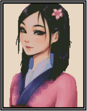 Disney Mulan Portrait Counted Cross Stitch Chart No. 52-105