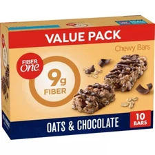 Fiber One Oats & Chocolate Chewy Bars - 10ct