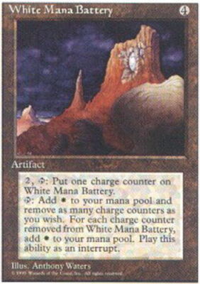 White Mana Battery ~ Heavily Played 4th Edition Fourth MTG Magic UltimateMTG Art