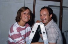 German actor Til Erwig with his wife Antje 1981 OLD PHOTO 7