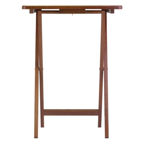 WINSOME WOOD End n' Side Tables 19.06" Solid Wood Snack Table Walnut 5-Piece - Picture 8 of 9