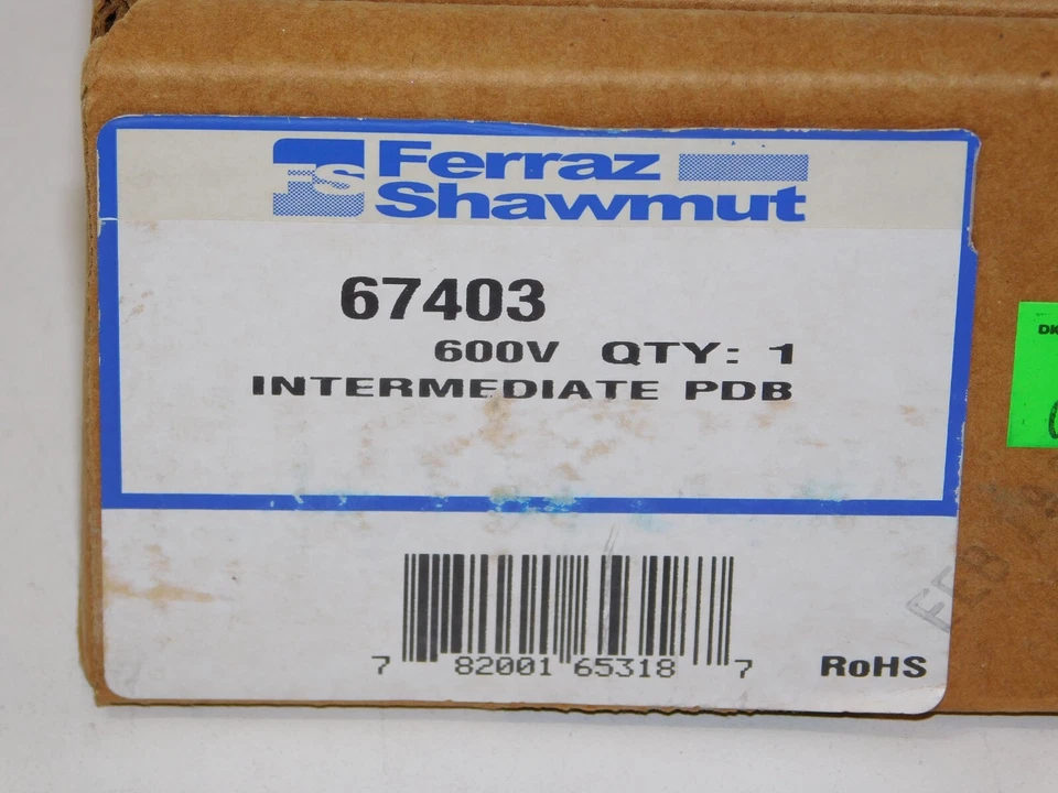 New Mersen Ferraz Shawmut 67403 600V Power Distribution Block 3 Pole Module Unit - Image 4 of 4