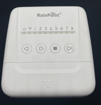 RainPoint 8-Zone WiFi Smart Sprinkler Controller TTC819W **USED UNTESTED**
