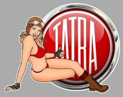 TATRA right pin up right sticker vinyl laminated