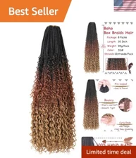 Premium Synthetic 30 Inch Bohemian Box Braids with Easy Installation